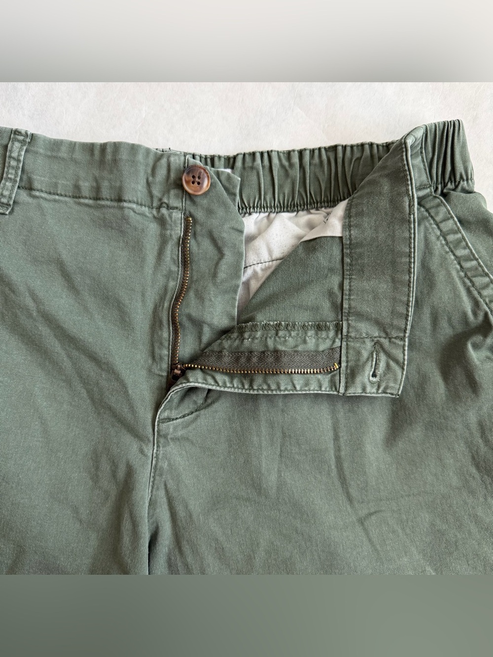 Old Navy Everyday Elasticized Back Waistband Large Chino Shorts Comfy Preppy F - Picture 7 of 14